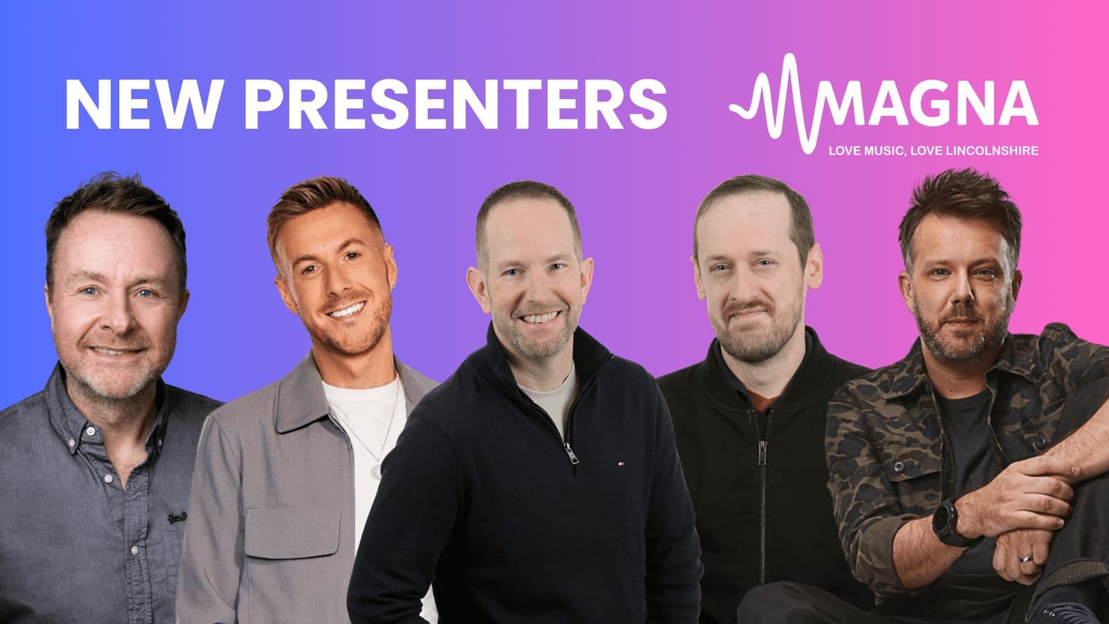 Five New Presenters Join the Magna Radio Line-Up