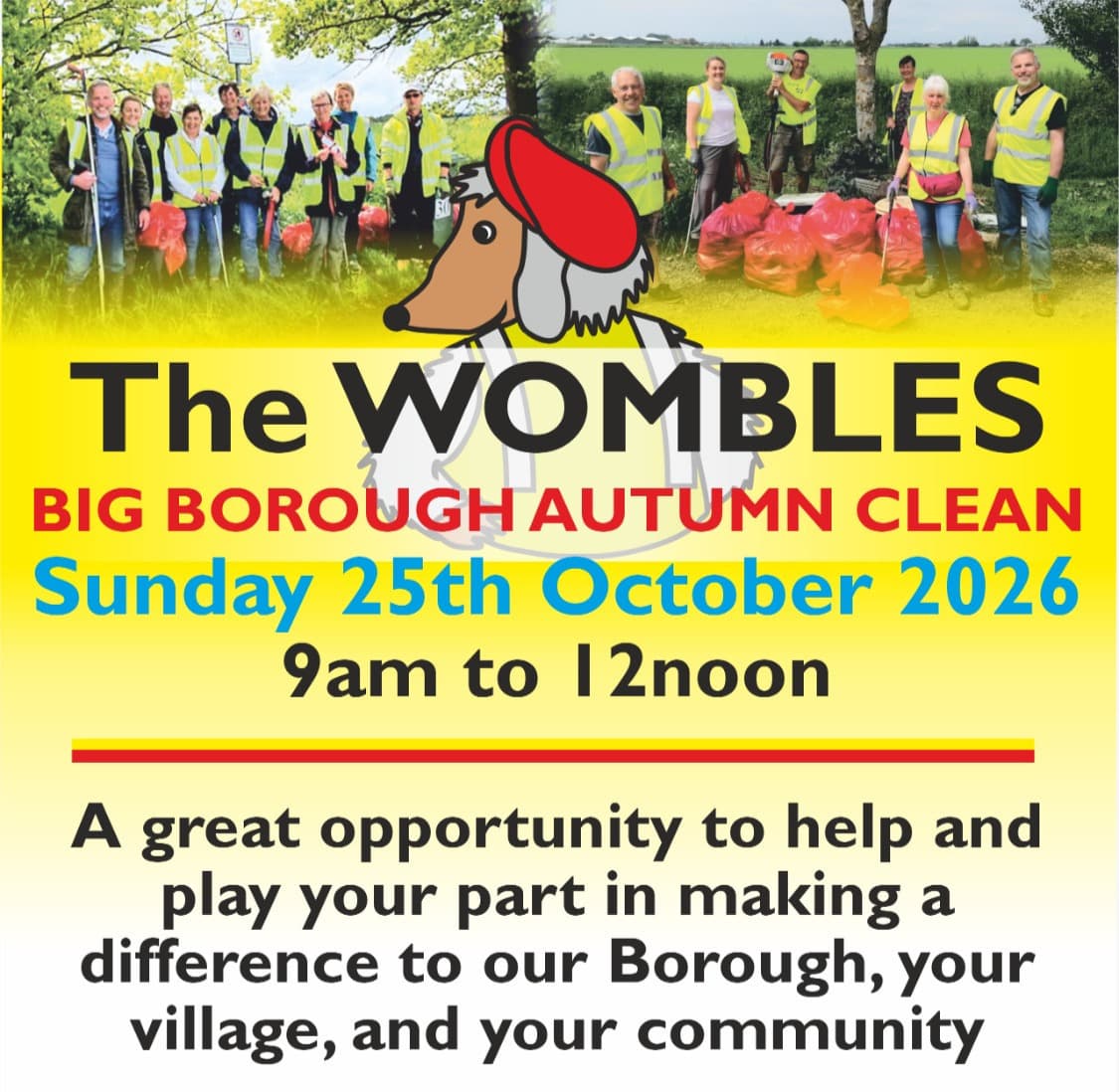 Get involved in the Big Borough Autumn Clean with Boston Borough Council and Wyberton Wombles